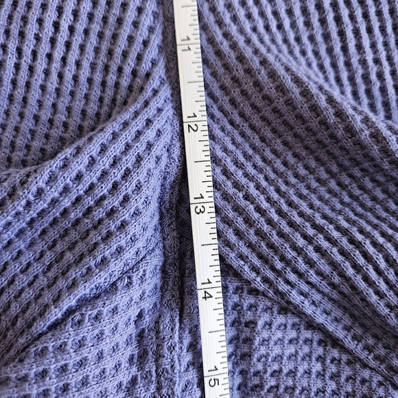 Calvin Klein Performance Plus blue waffle knit thermal activte lounge pants 2X - Picture 15 of 16